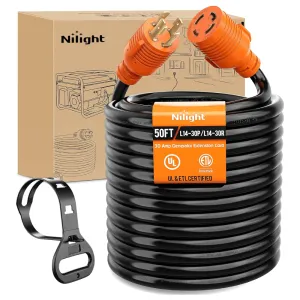 30Amp 50FT Generator Extension Cord
