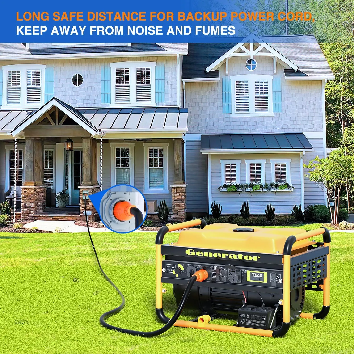 30Amp 50FT Generator Extension Cord