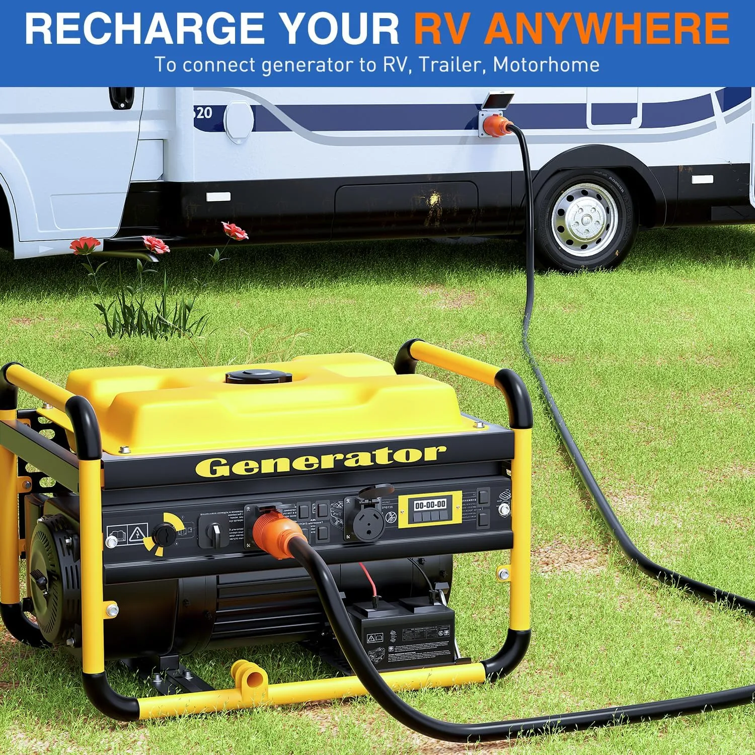 30Amp 50FT Generator Extension Cord