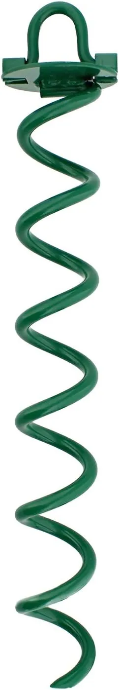 7Penn Spiral Ground Anchors - 16 Inch Tent Stakes Heavy Duty Ground Screw Anchor Twist Stakes, 4 Pack