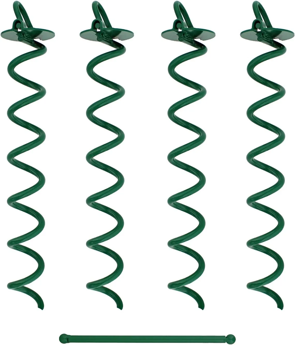 7Penn Spiral Ground Anchors - 16 Inch Tent Stakes Heavy Duty Ground Screw Anchor Twist Stakes, 4 Pack