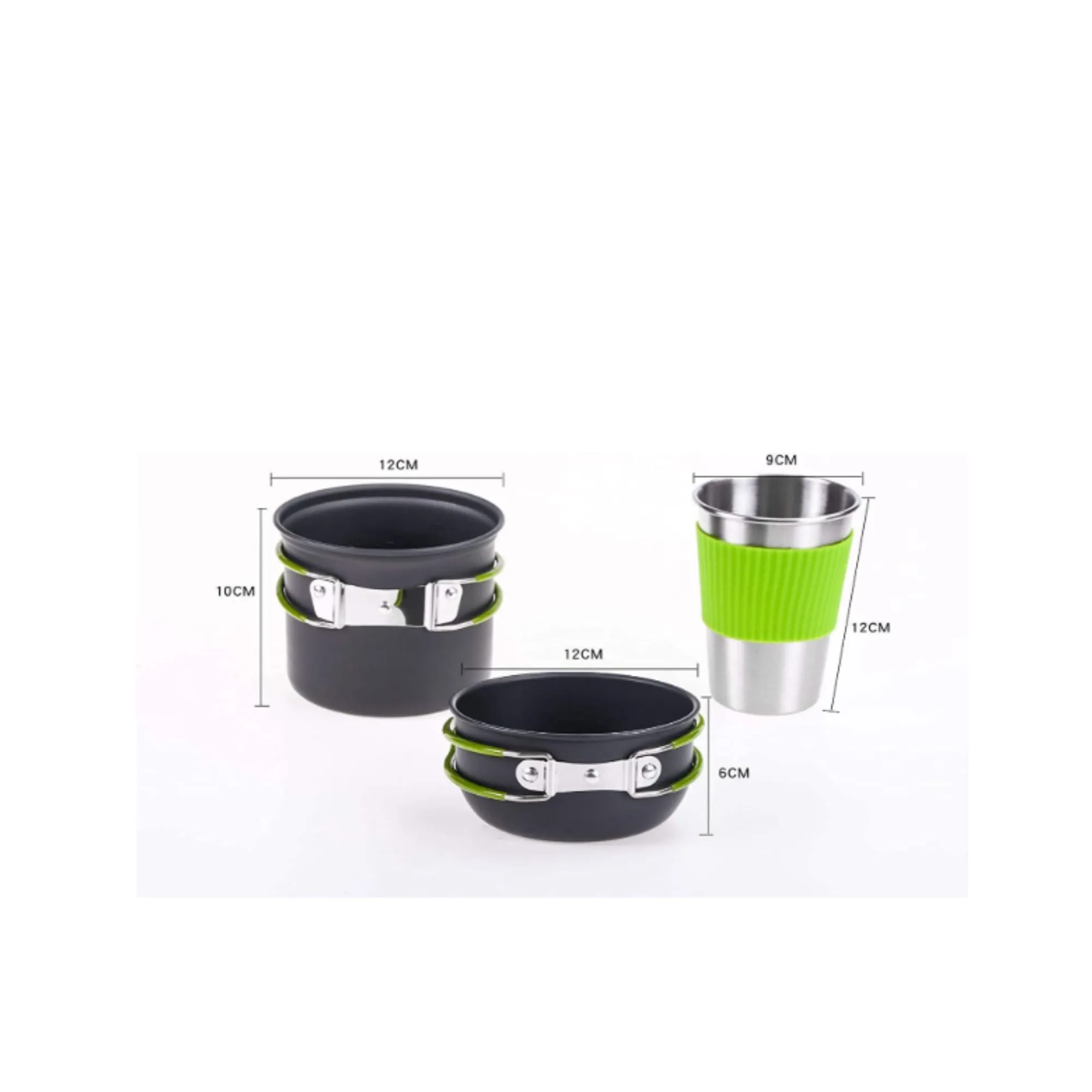 Camping Cookware Set – Mini Gas Stove with Stand, Fork, Spoon & Knife