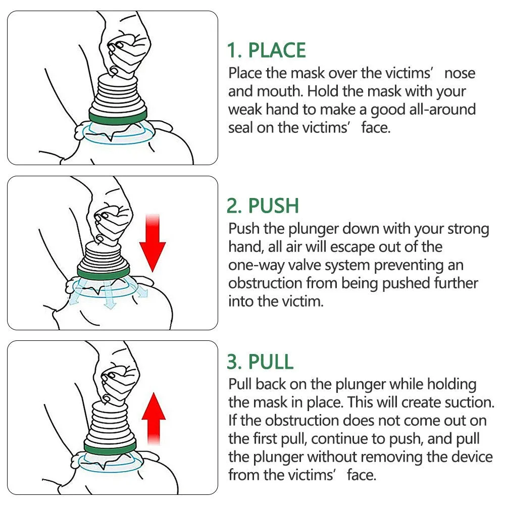 Choking Rescue Device Home Kit for Adult and Children First Aid Kit, Portable Choking Rescue Device, First Aid Choking Device