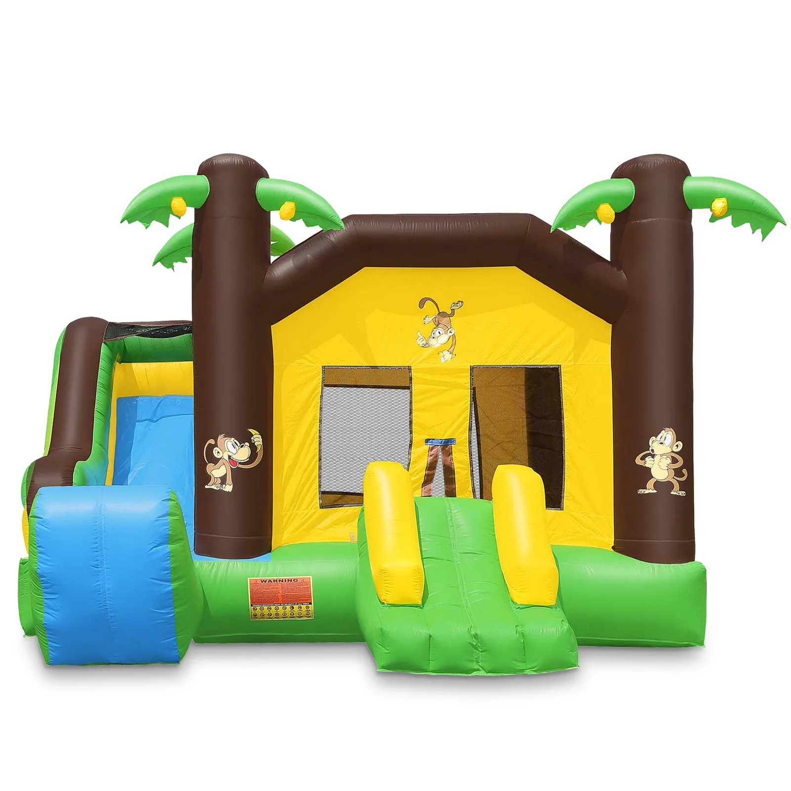 Commercial Jungle Bounce House with Blower and Slide by Inflatable HQ