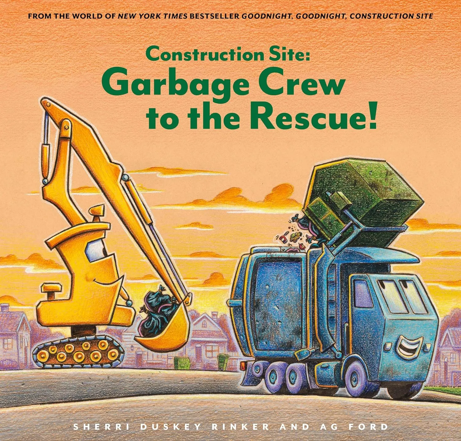 Construction Site: Garbage Crew to the Rescue! (Goodnight, Goodnight, Construc) Hardcover  Picture Book, September 24, 2024