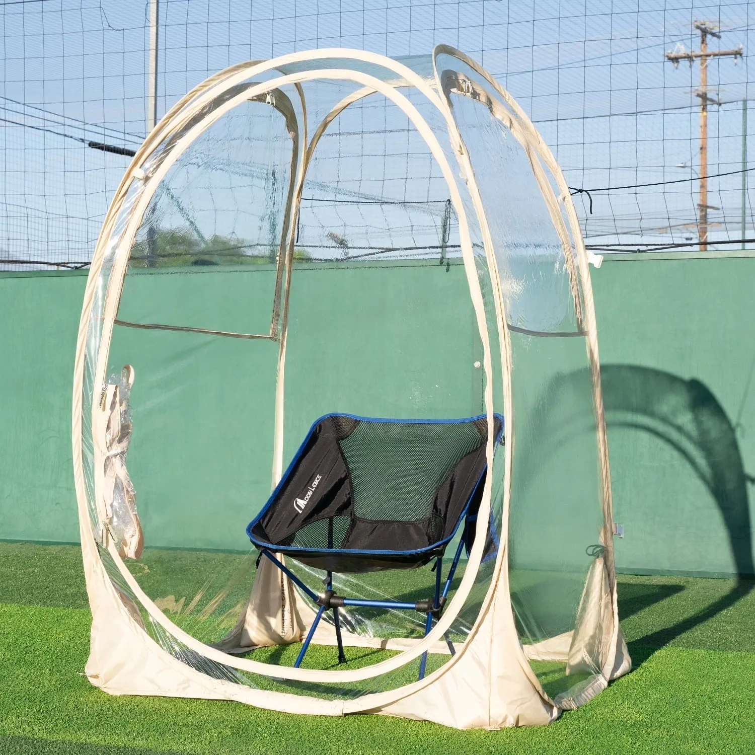 cozy Pop Up Sports Pod All Weather Shelter Bubble Tent Camping
