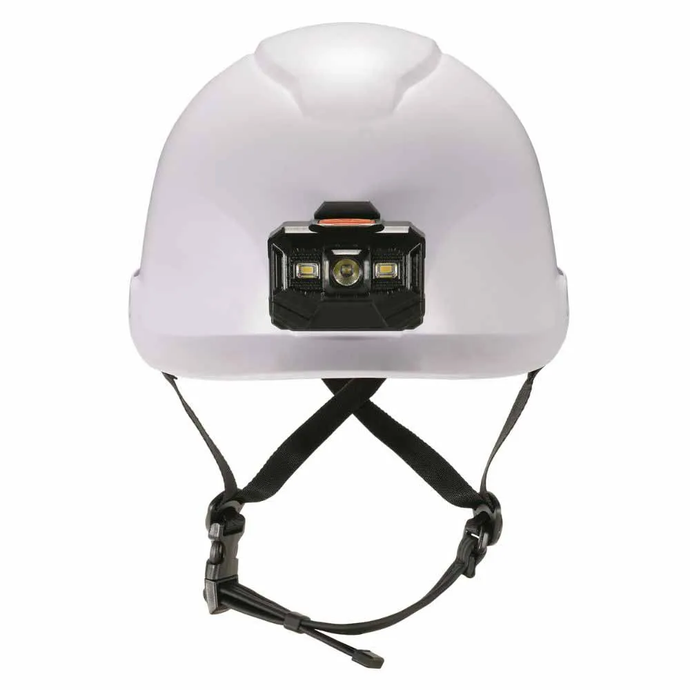 Ergodyne 60261 8976LED White Safety Helmet with LED Light Type 2 Class E