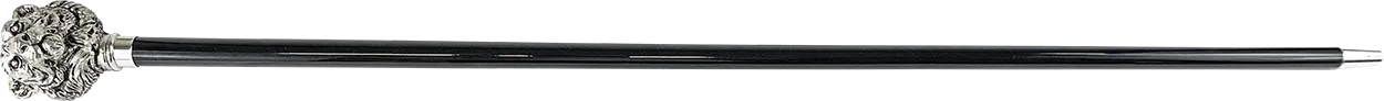 Exclusive Walking stick with Silverplated 925 tiger