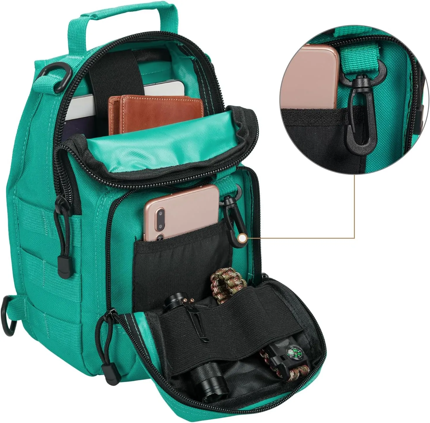 G4Free Outdoor Tactical Bag Backpack, Military Sport Bag Pack Sling Shoulder Backpack Tactical Bag for Every Day Carry