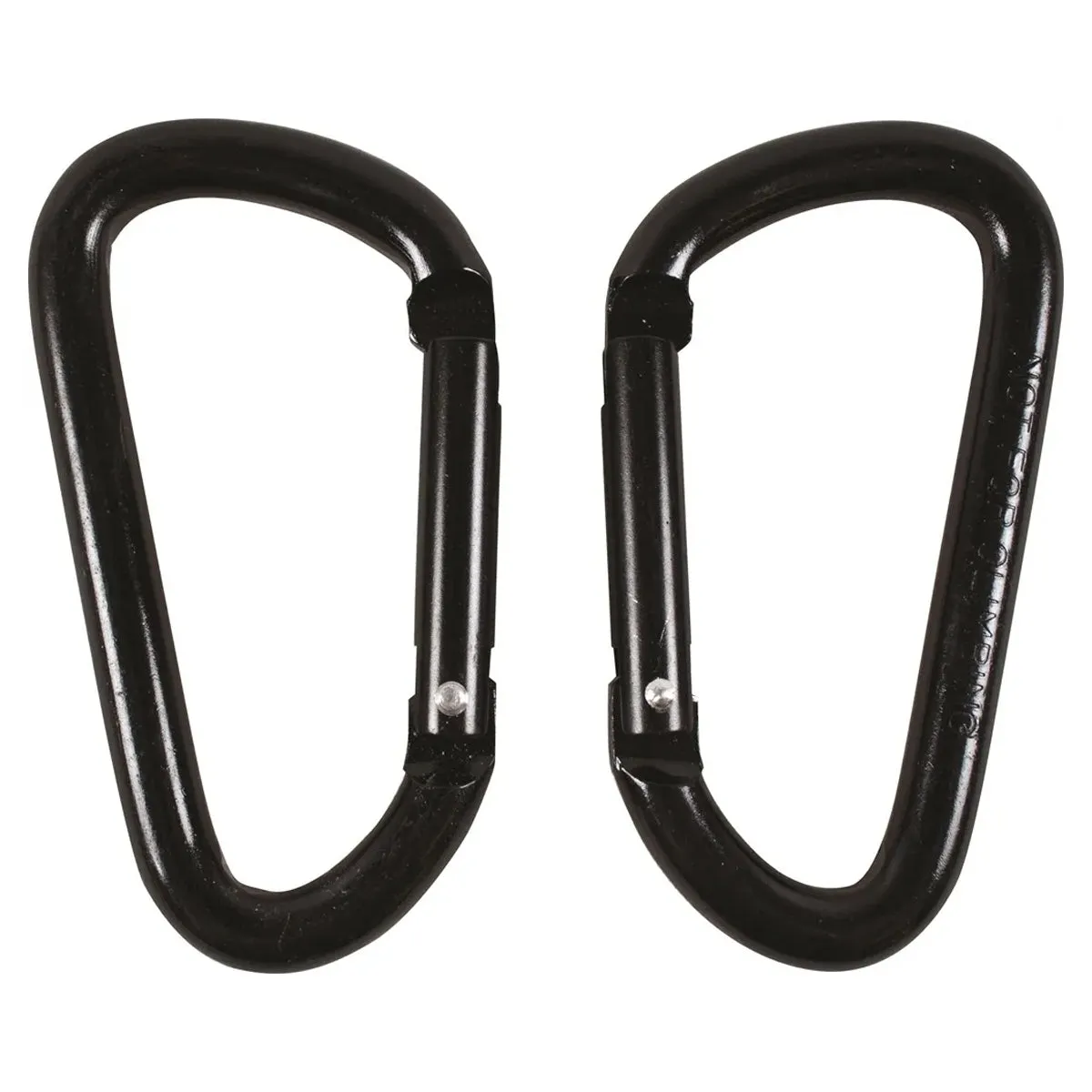 Karabiner 6mm Twinpack - Black