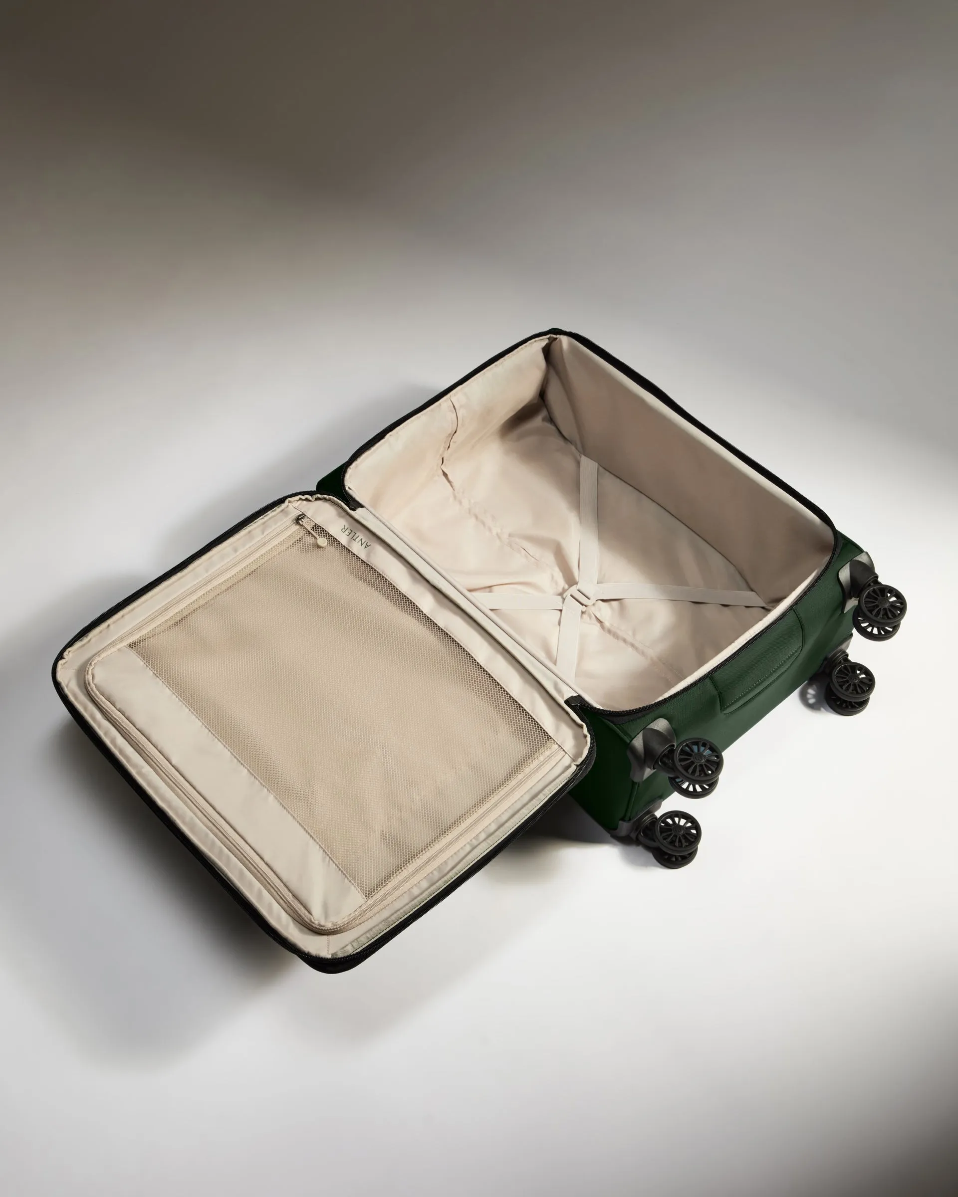 Lightest Luggage Set in Antler Green - Soft Stripe