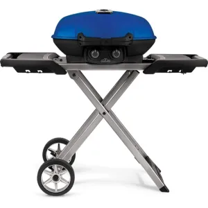 Napoleon TravelQ 285x with Scissor Cart and Griddle Liquid Propane Portable Gas Grill TQ285X-BL-1