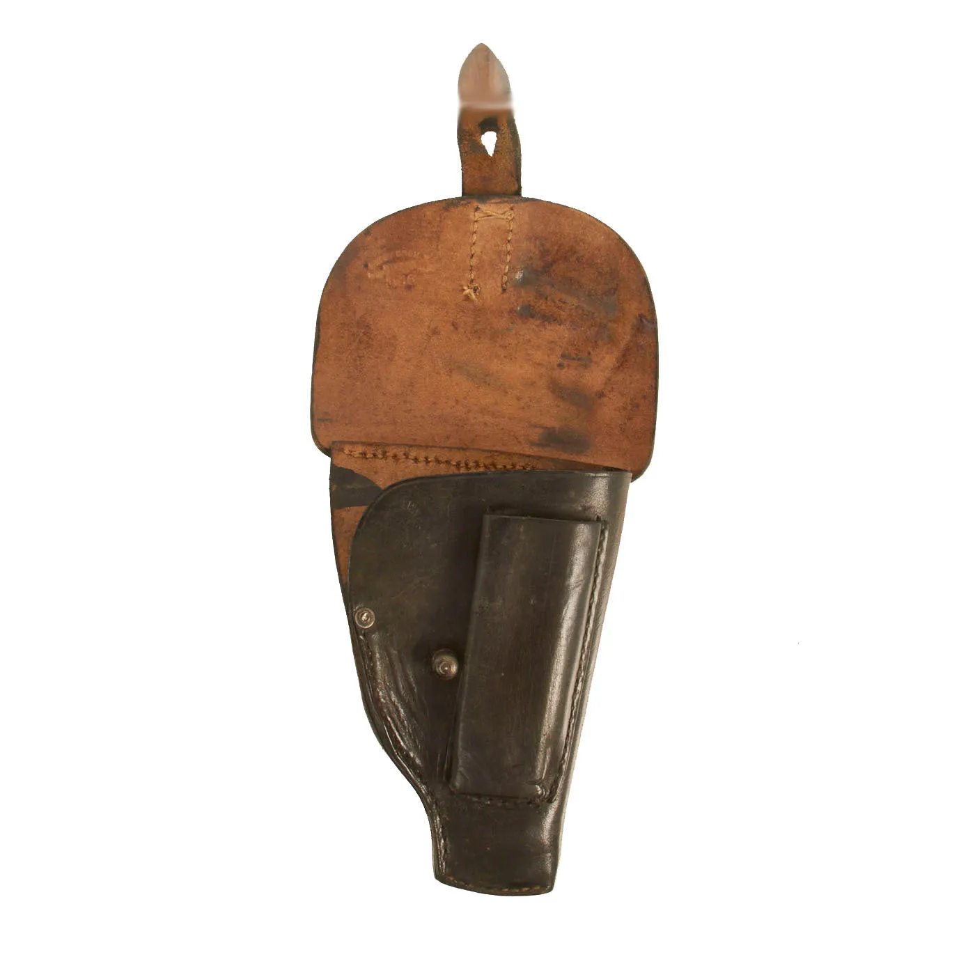 Original U.S. & German WWI & WWII Leather Holster Lot - 5 Holsters