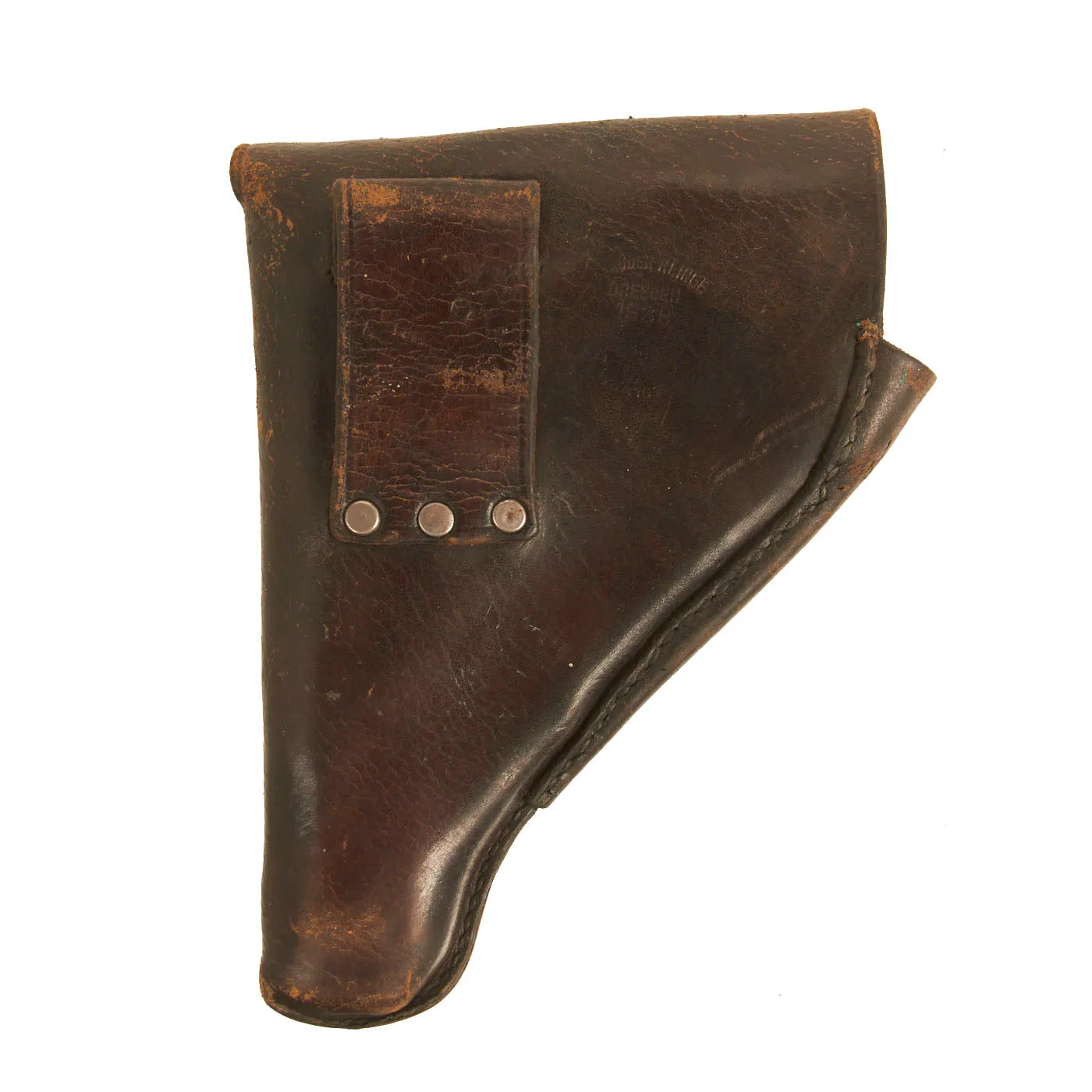 Original U.S. & German WWI & WWII Leather Holster Lot - 5 Holsters