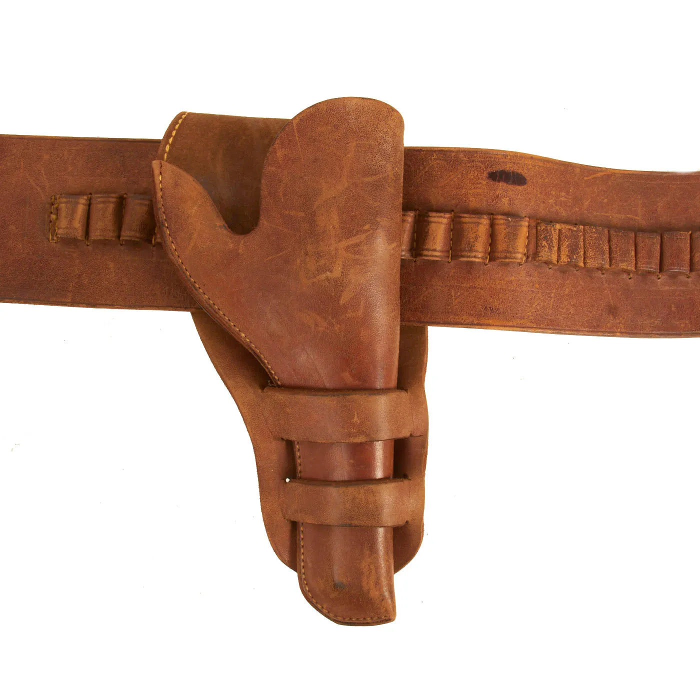Original U.S. & German WWI & WWII Leather Holster Lot - 5 Holsters