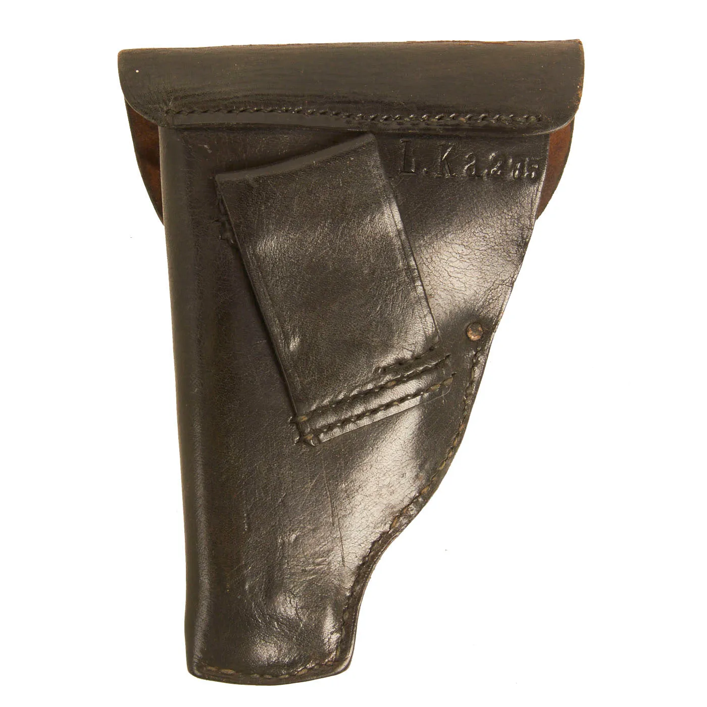 Original U.S. & German WWI & WWII Leather Holster Lot - 5 Holsters