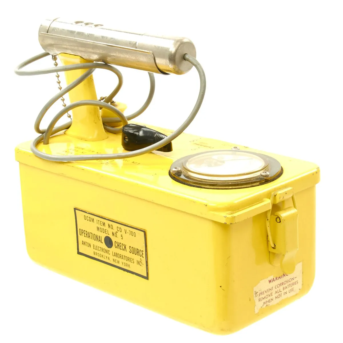 Original U.S. Cold War Civil Defense CD V-777-1 Shelter Radiation Kit with Lionel CDV-700 Geiger Counter Model 6b Radiation Detector