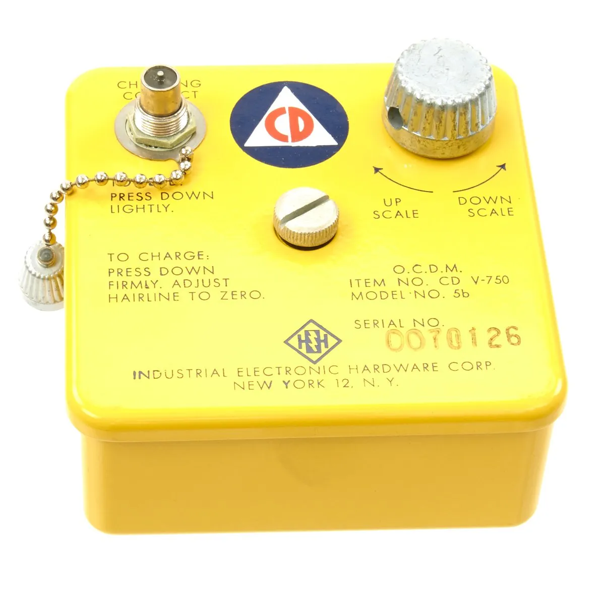 Original U.S. Cold War Civil Defense CD V-777-1 Shelter Radiation Kit with Lionel CDV-700 Geiger Counter Model 6b Radiation Detector