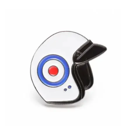 Pin Badge | Roundel Scooter Helmet Mod Design