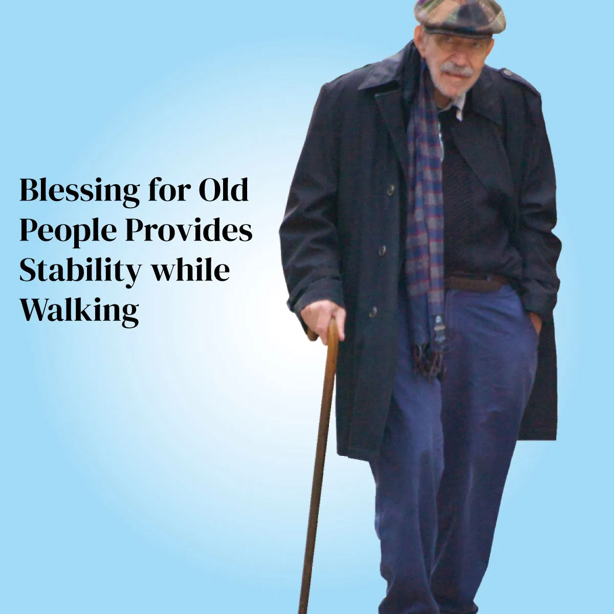 Quadripod Walking Stick Height Adjustable Walking Stick - Aluminum Lightweight for Patients, Old People - Anti Slip Base - Wide Base for Better Balance - Silver JSB W11