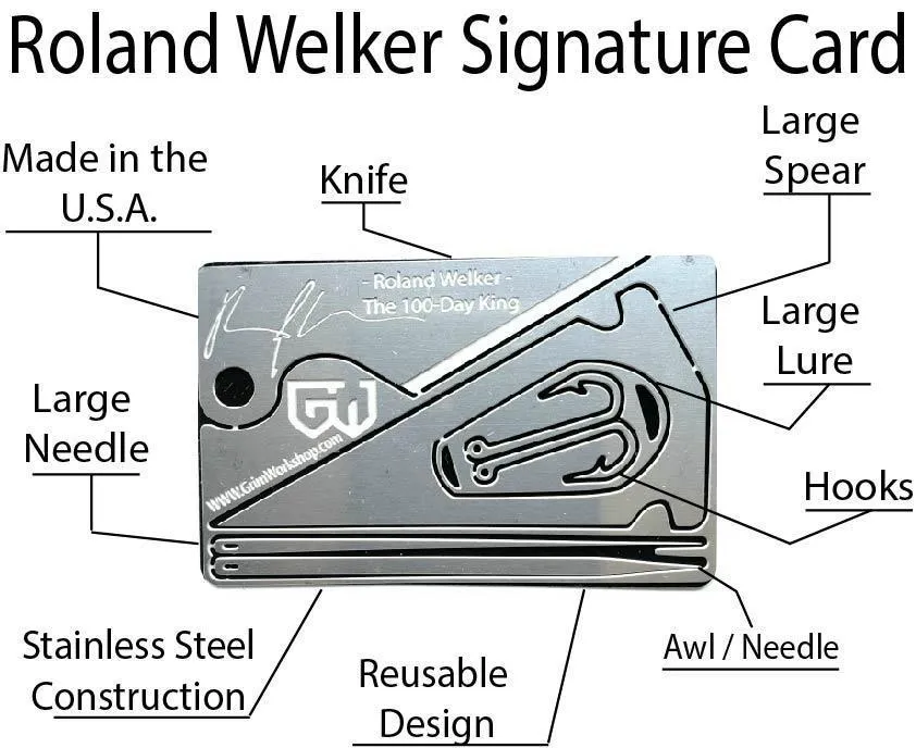 Roland Welker Signature Survival Card