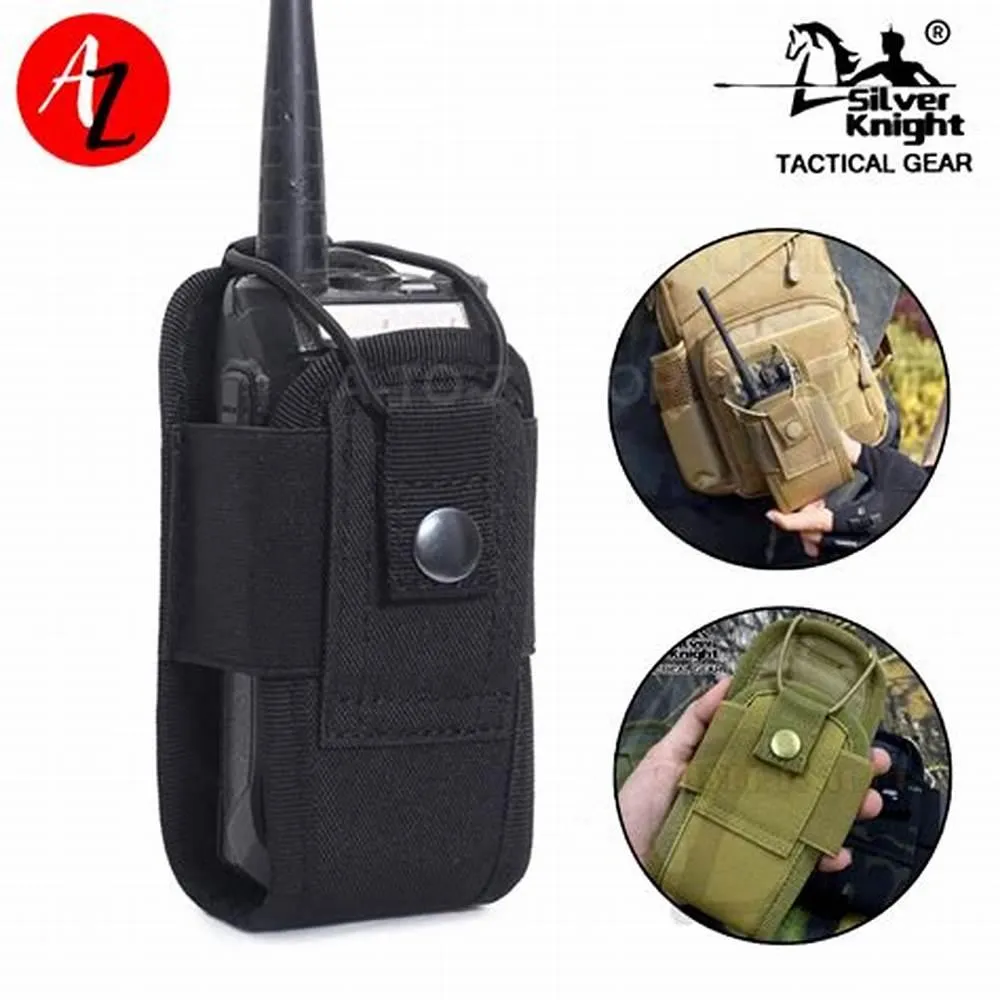 SILVER KNIGHT WALKIE TALKIE POUCH, MOLLE - 440