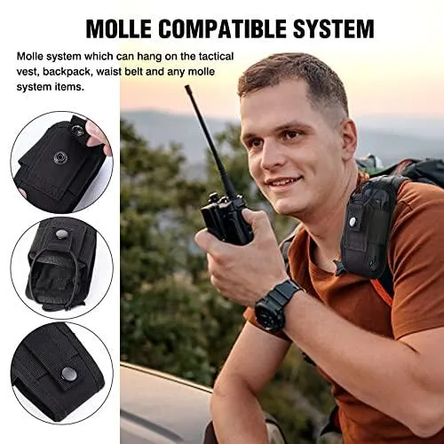 SILVER KNIGHT WALKIE TALKIE POUCH, MOLLE - 440