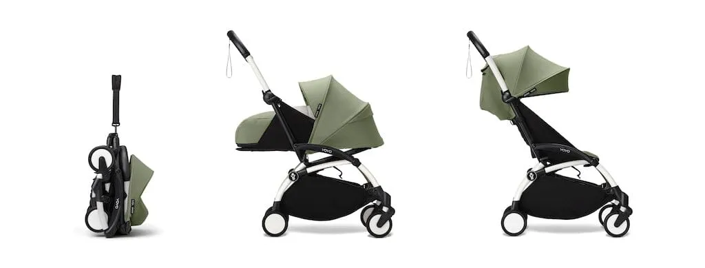 Stokke YOYO³ Complete Bundle: Stroller Frame, 0  Newborn Pack and 6  Color Pack