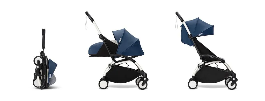 Stokke YOYO³ Complete Bundle: Stroller Frame, 0  Newborn Pack and 6  Color Pack