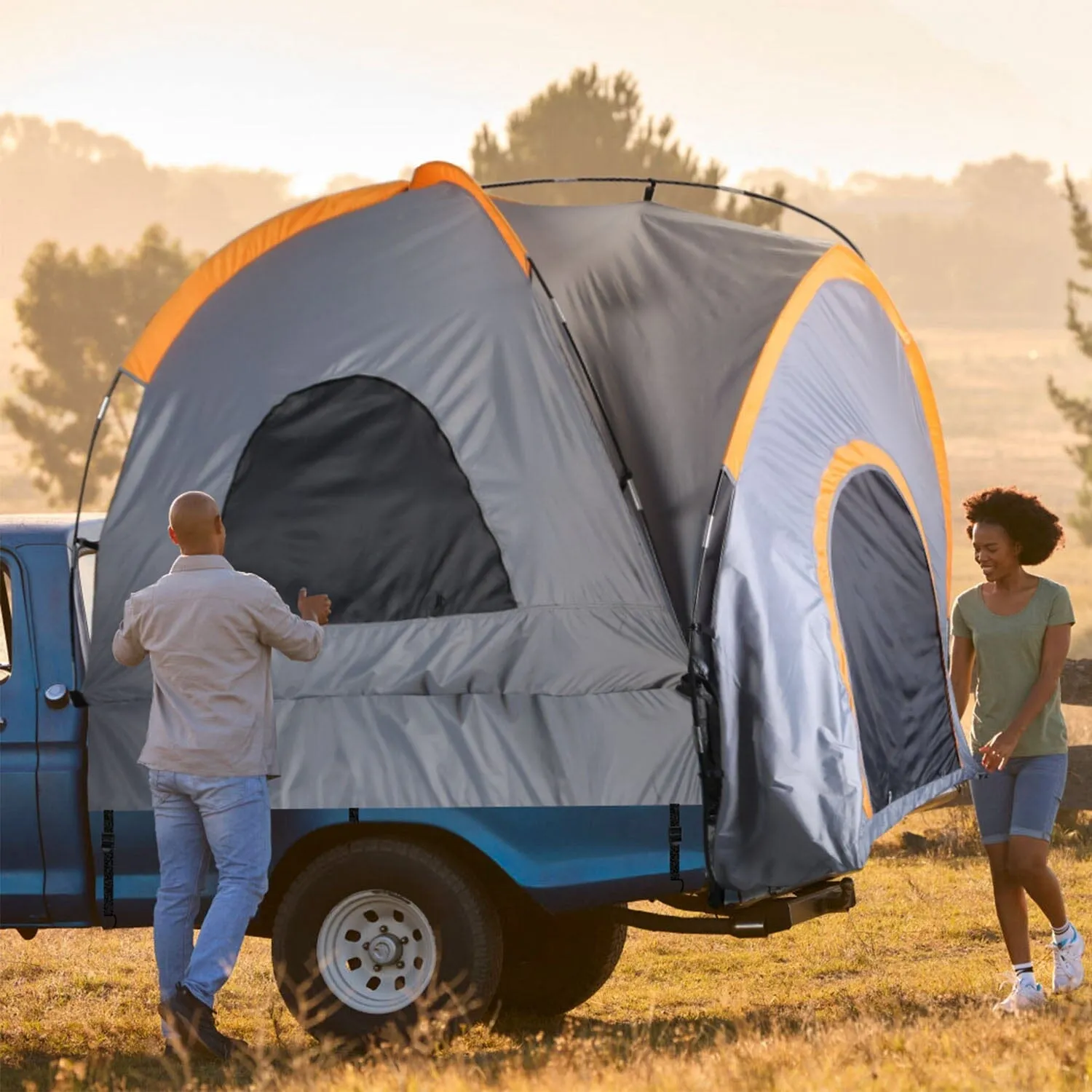 Truck Bed Tent Waterproof Windproof Pickup Truck Tent with Carry Bag