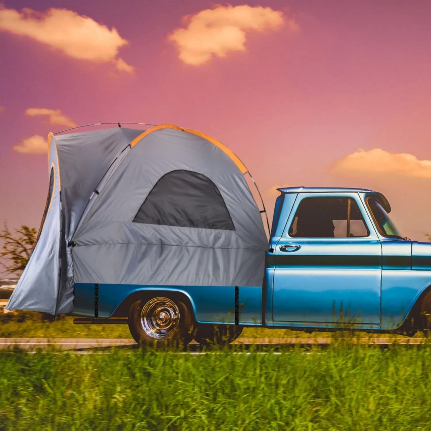 Truck Bed Tent Waterproof Windproof Pickup Truck Tent with Carry Bag