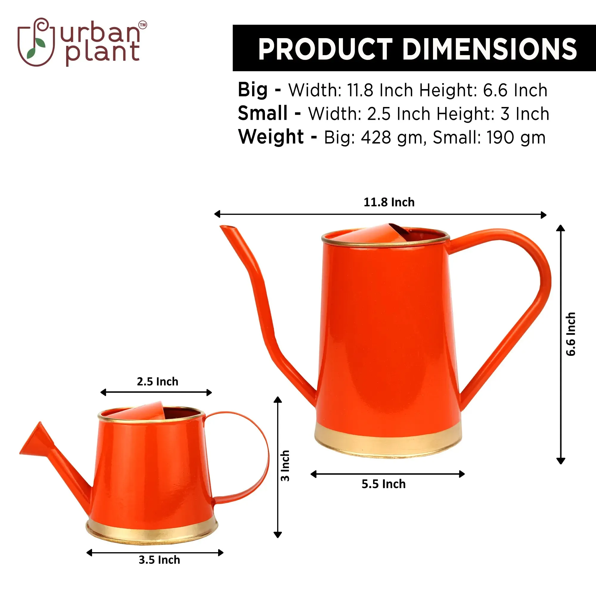 Urban Plant Watering Can Big & Small - (Pack of 2)