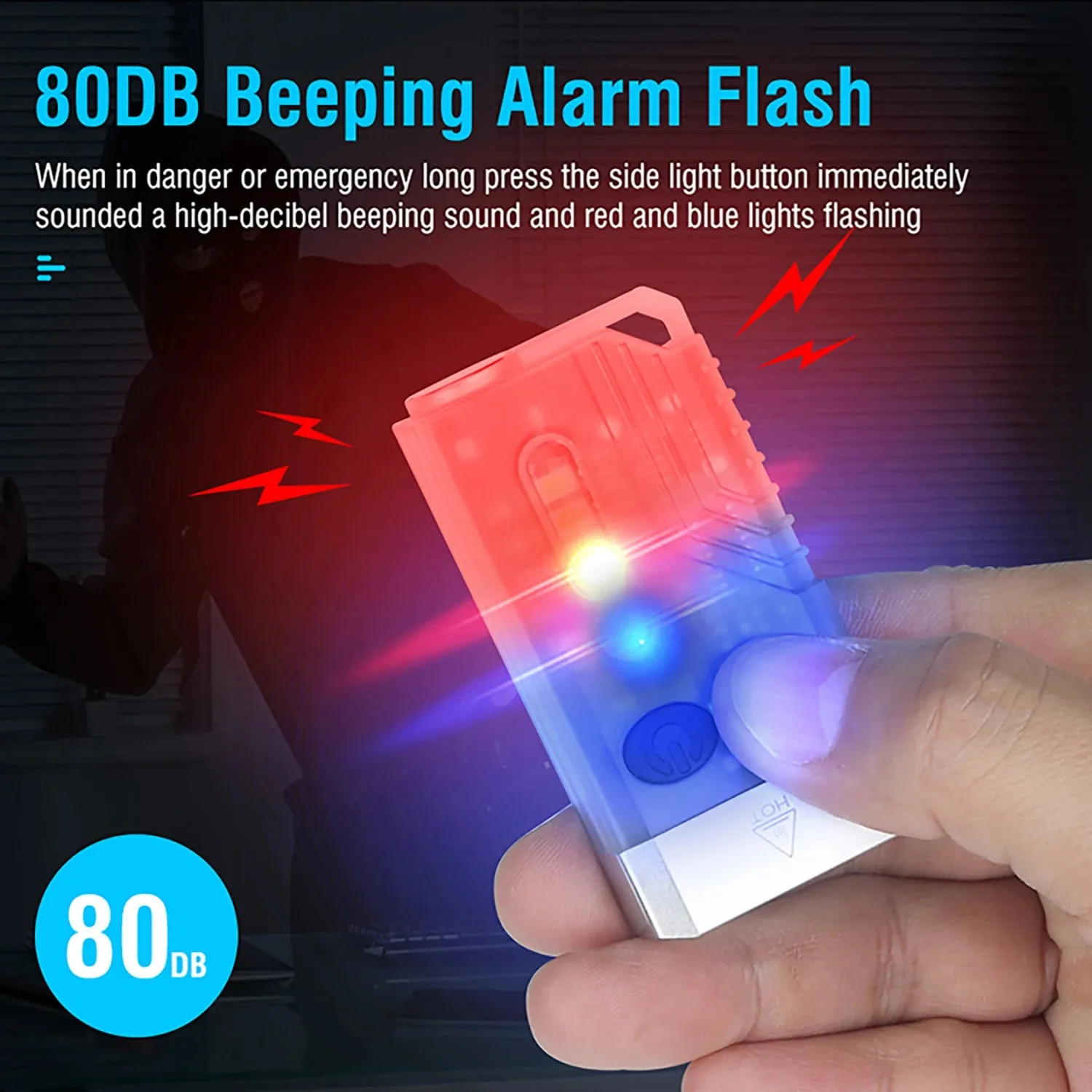 V3/V10 EDC Flashlight Keychain Light Type-C Rechargeable Portable Super Bright Mini Torch with Magnet UV Camping Pocket Lantern