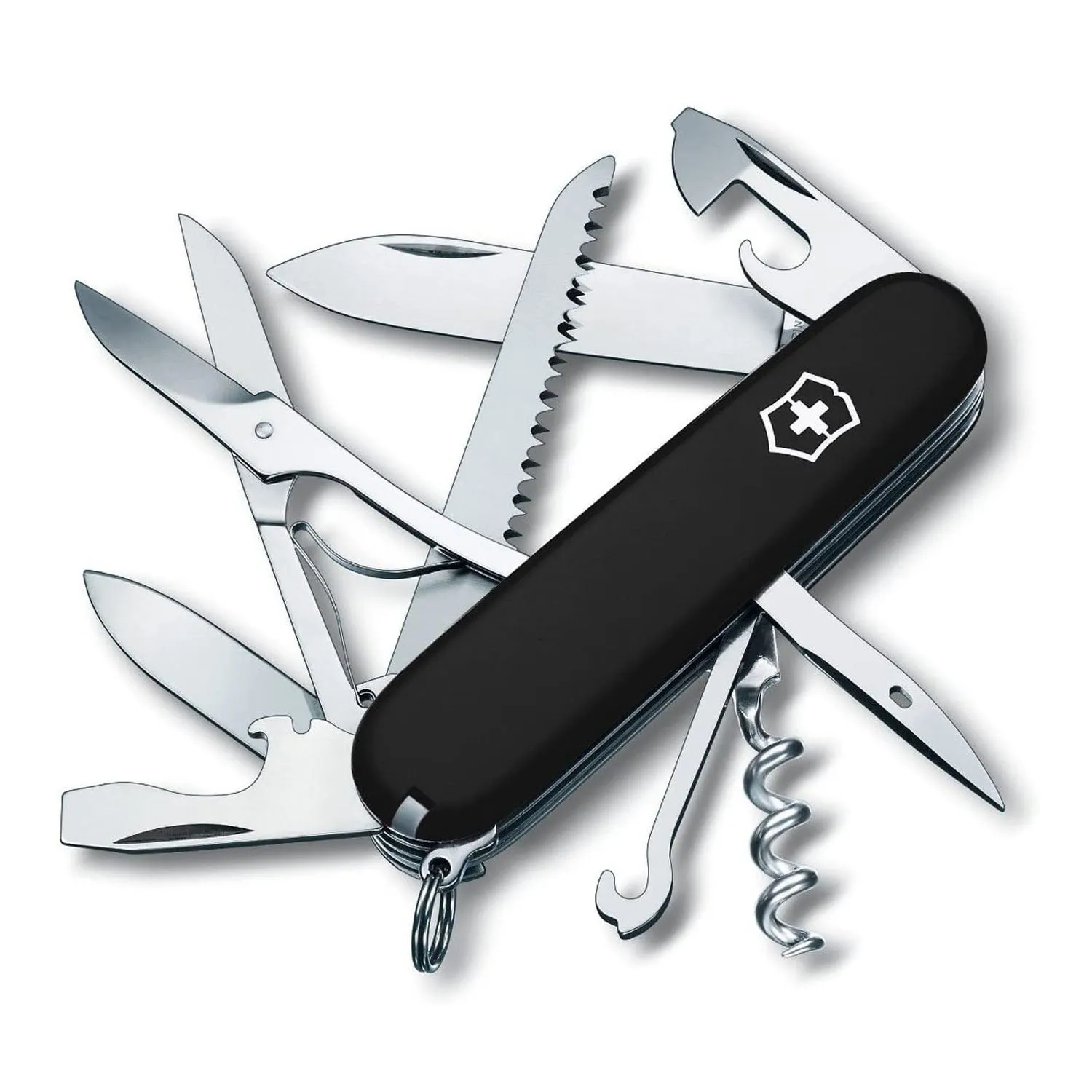 Victorinox Swiss Army Huntsman Pocket Knife, Black
