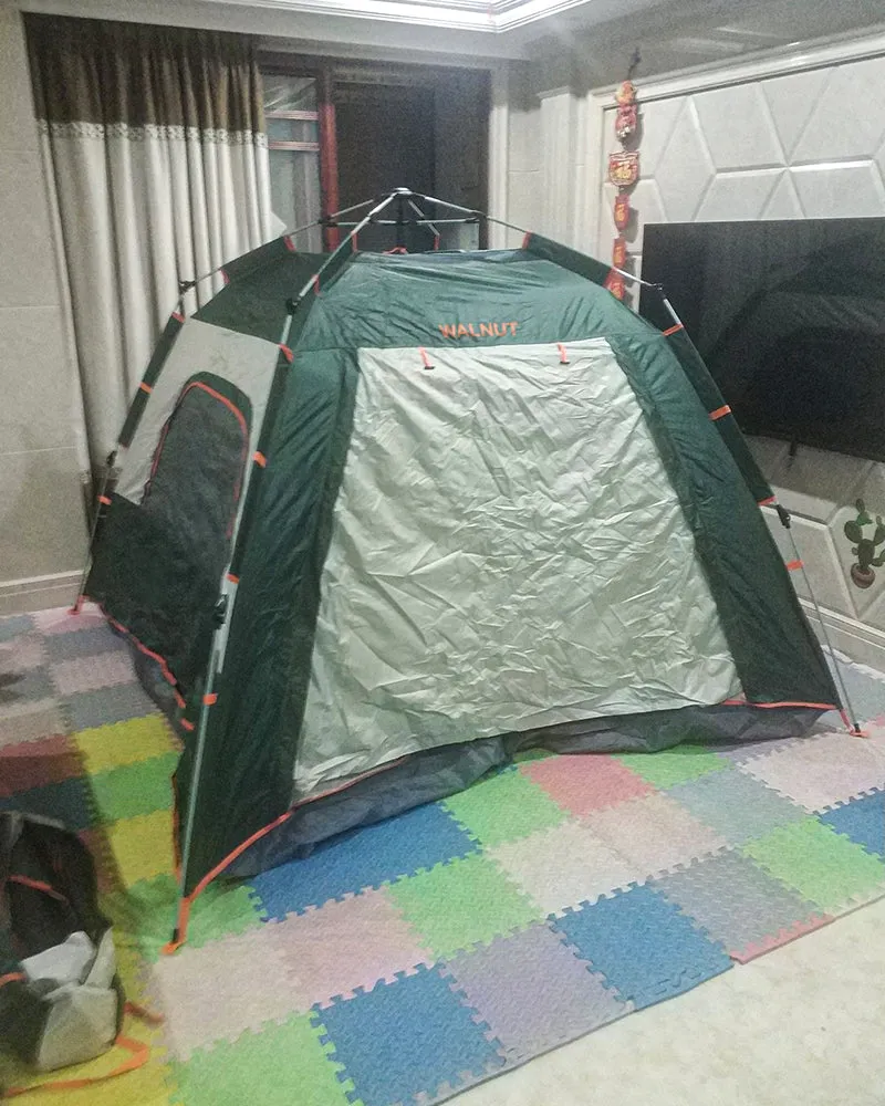 WALNUT camping tent, 4-person tent, portable instant tent, automatic tent waterproof and windproof